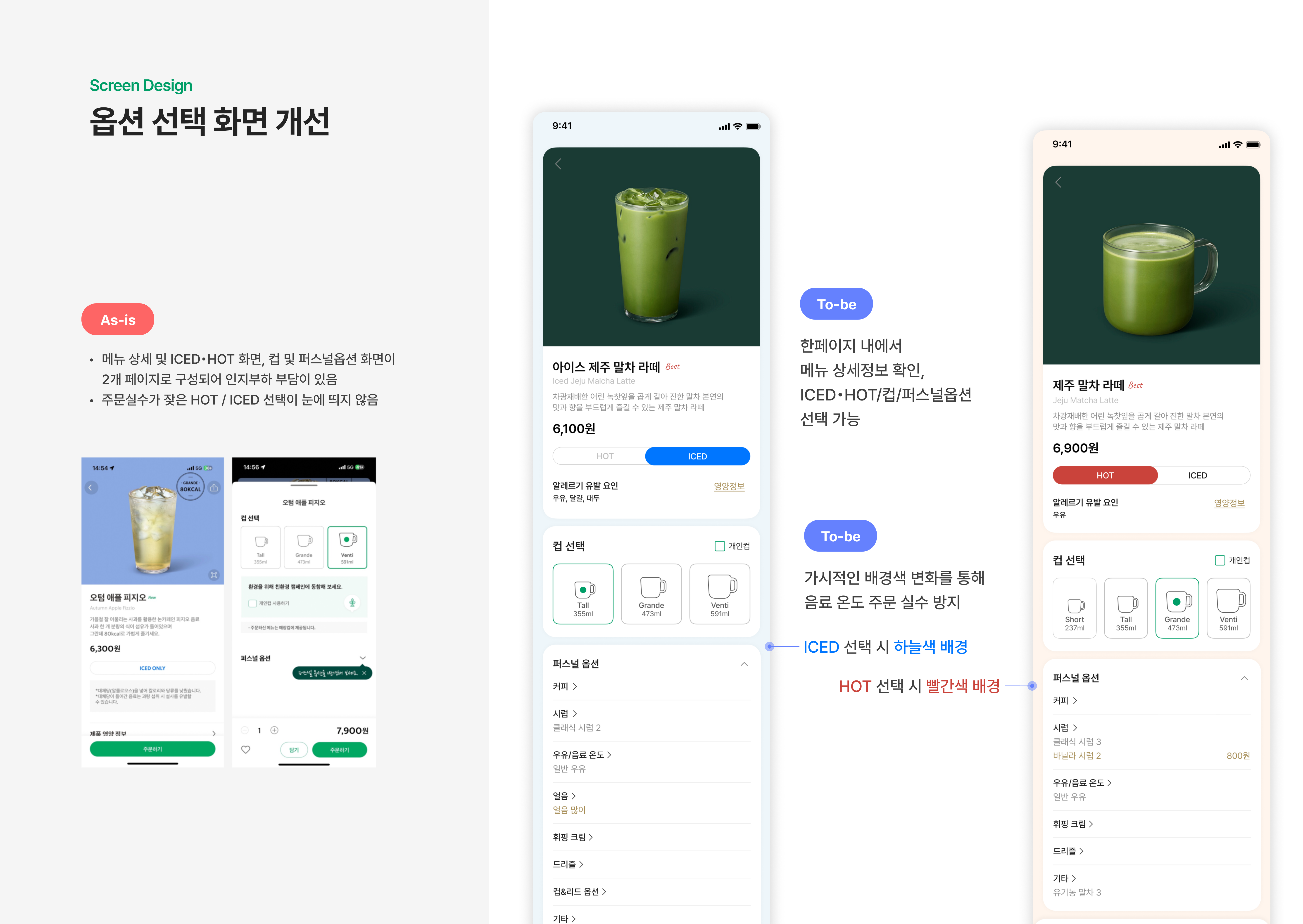 마이 페이지 - 사용자 정보와 주문 히스토리 화면